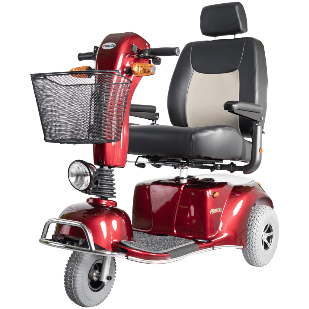 MERITS Mobility Scooters Red Merits Health PIONEER 9 S331