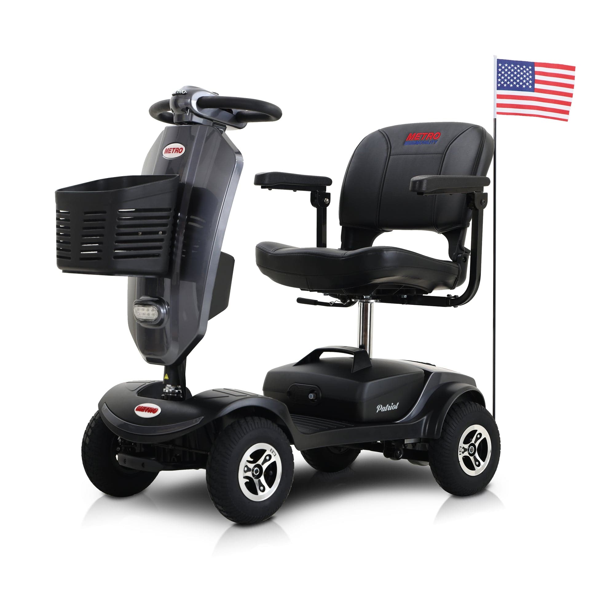 METRO MOBILITY Mobility Scooters Gray Metro Mobility - Patriot 4-Wheel Mobility Scooter (Non Medical Use Only)- M1PLUSR