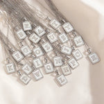 Load image into Gallery viewer, Minimal Accented Pearl Letter Initial Necklace
