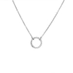 Load image into Gallery viewer, Minimal Textured Circle Necklace
