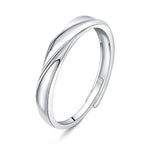 Load image into Gallery viewer, Minimal Wave Textured Couples Rings
