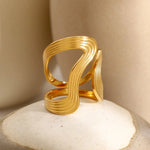 Load image into Gallery viewer, Modern Spiral Textured Ring
