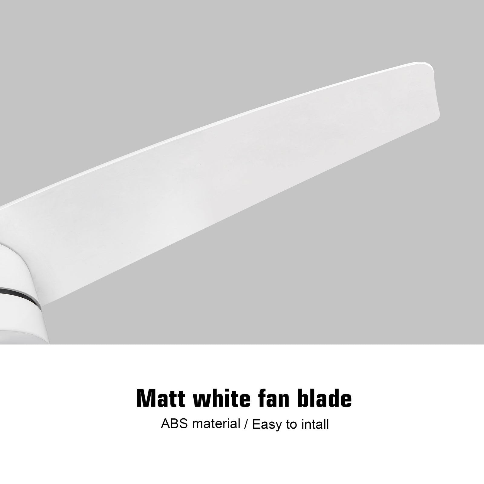 Nøordka Ceiling Fan Fixture Default 42" Modern Sleek White Ceiling Fan With Light