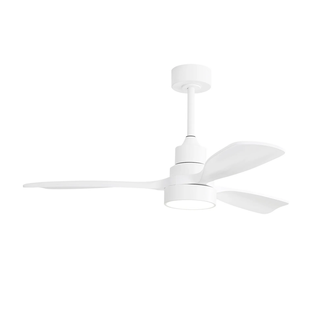 Nøordka Ceiling Fan Fixture Default 48" Nordic Inspired White Solid Wood Ceiling Fan