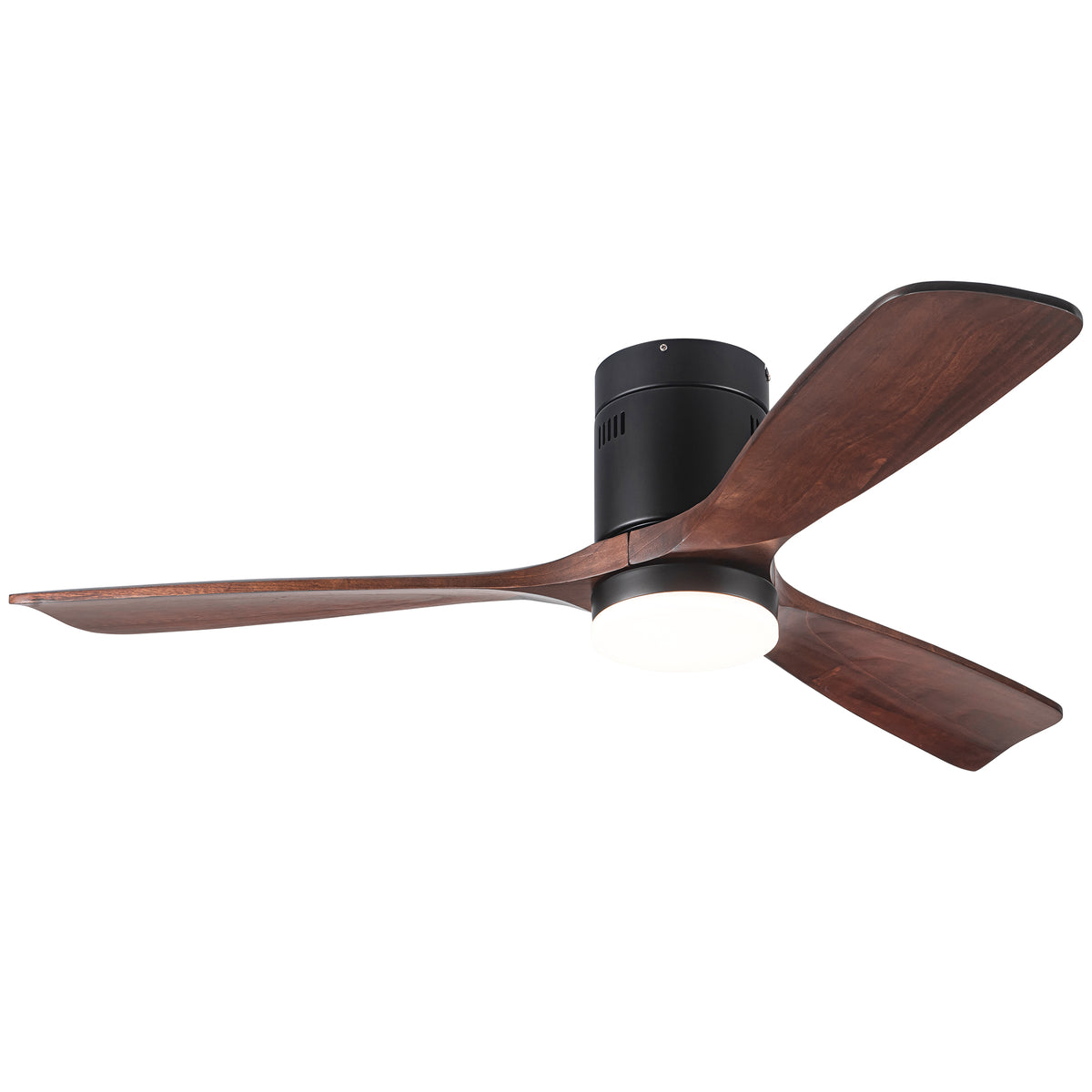 Nøordka Ceiling Fan Fixture Default 52" Modern Sleek Antique Black Ceiling Fan with Light