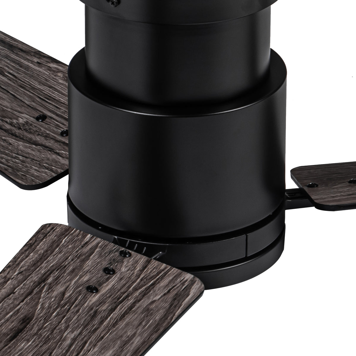 Nøordka Ceiling Fan Fixture Default 52" Modern Sleek Black Ceiling Fan with Light