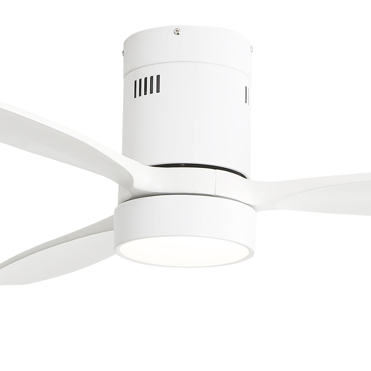 Nøordka Ceiling Fan Fixture Default 52" Modern Sleek White Ceiling Fan With Light
