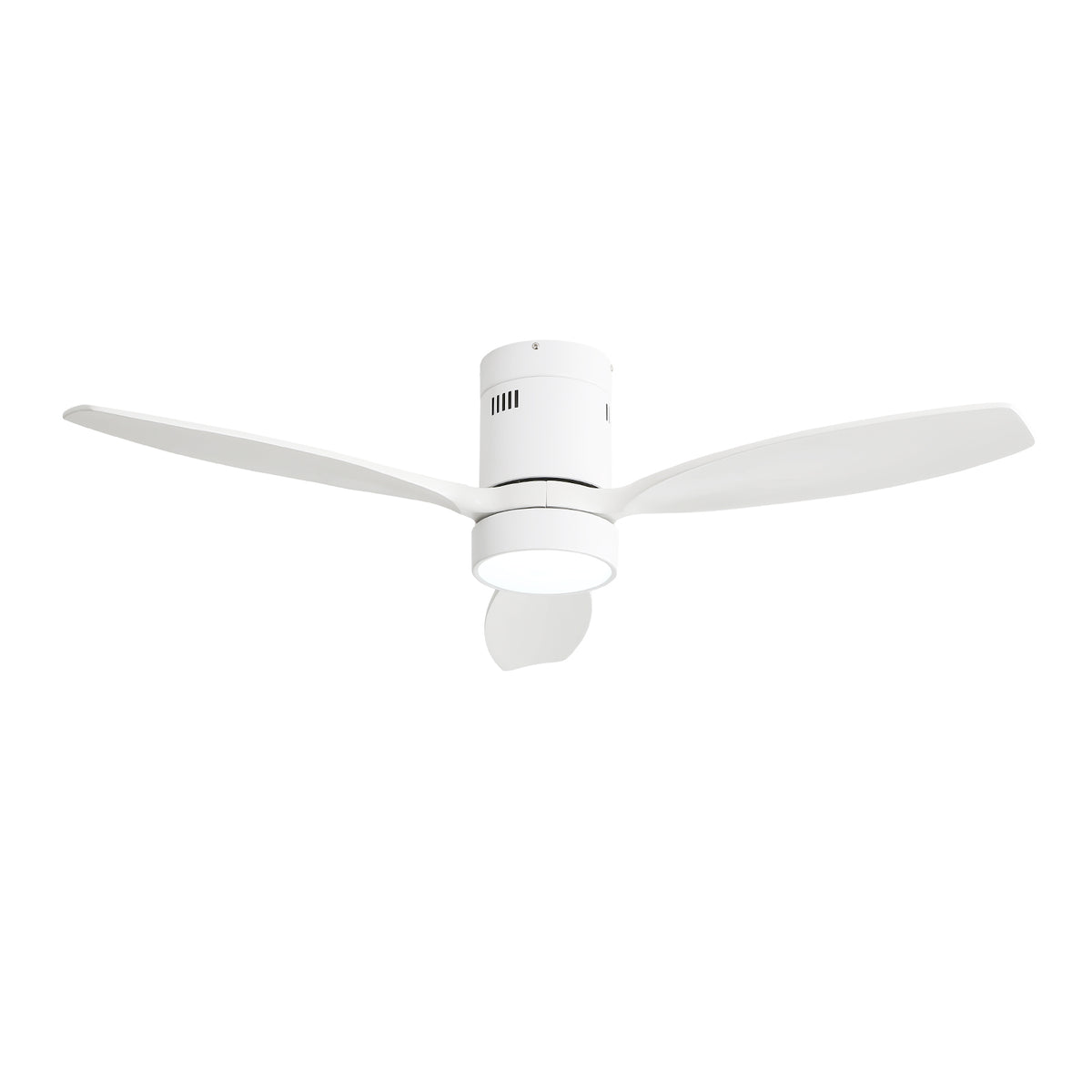 Nøordka Ceiling Fan Fixture Default 52" Modern Sleek White Ceiling Fan With Light