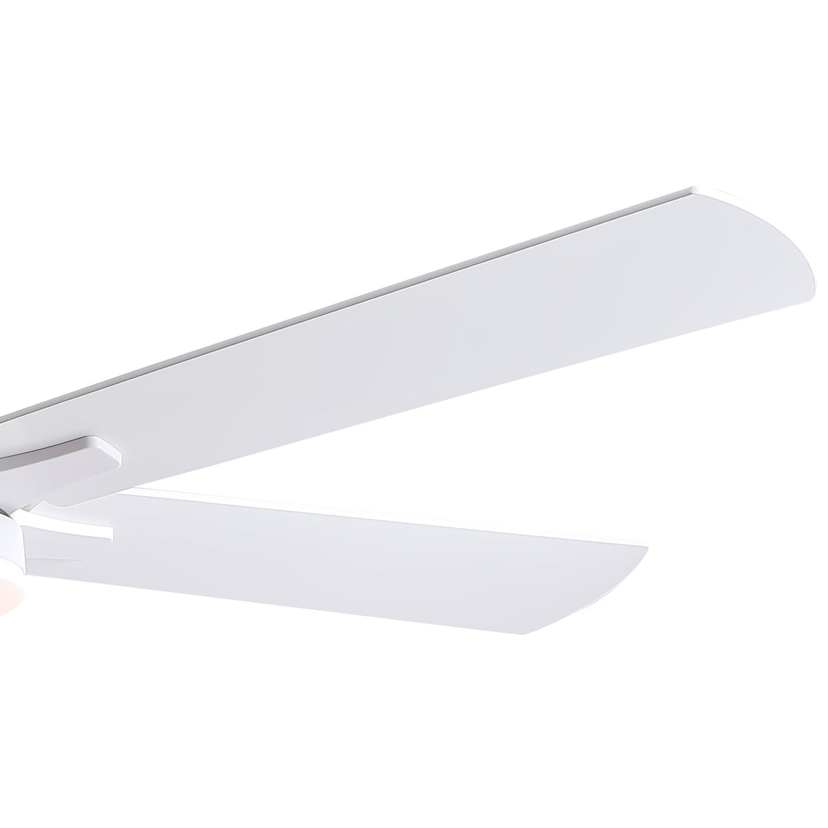 Nøordka Ceiling Fan Fixture Default 52" Modern Sleek White Ceiling Fan With Light