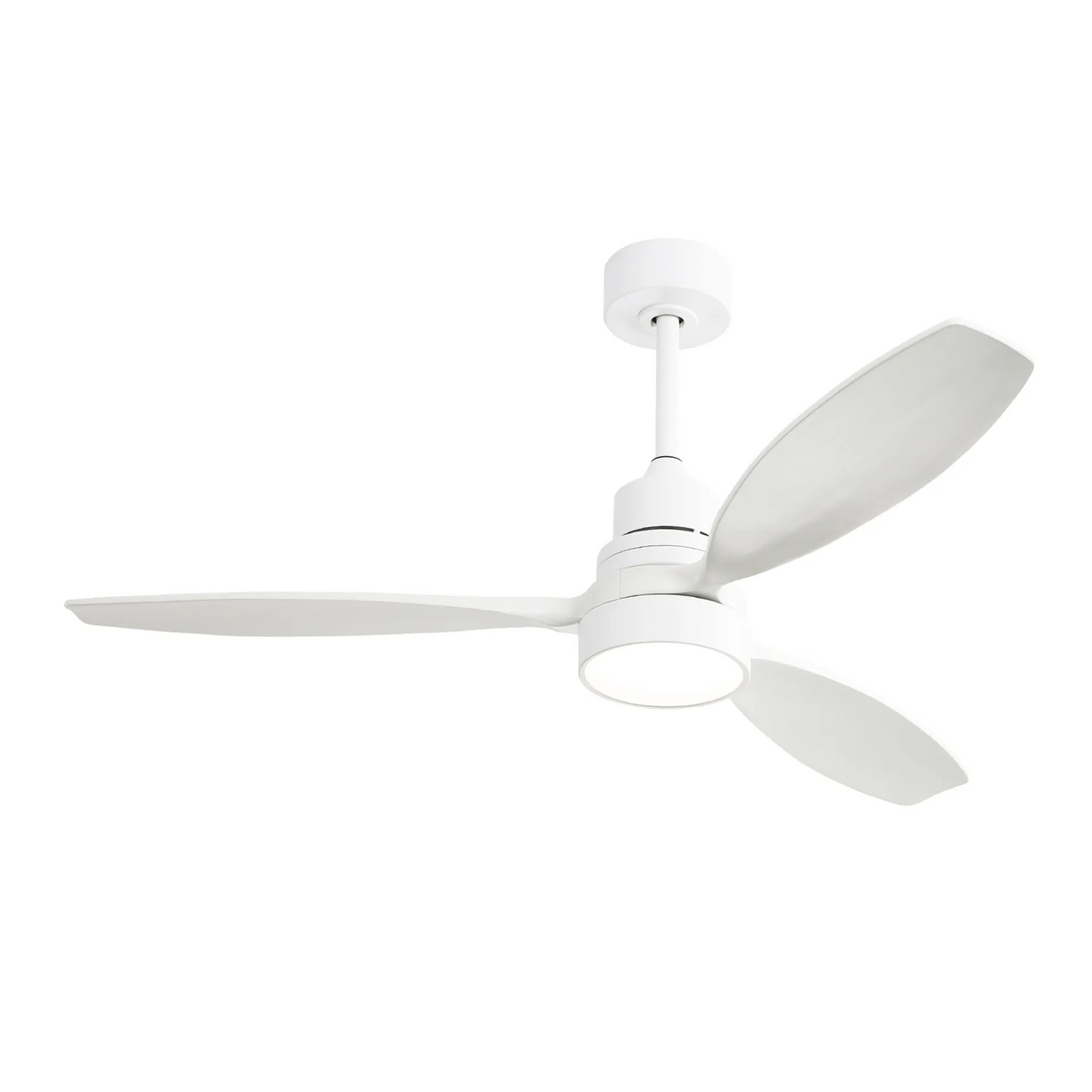 Nøordka Ceiling Fan Fixture Default 52" Modern Sleek White Ceiling Fan With Light