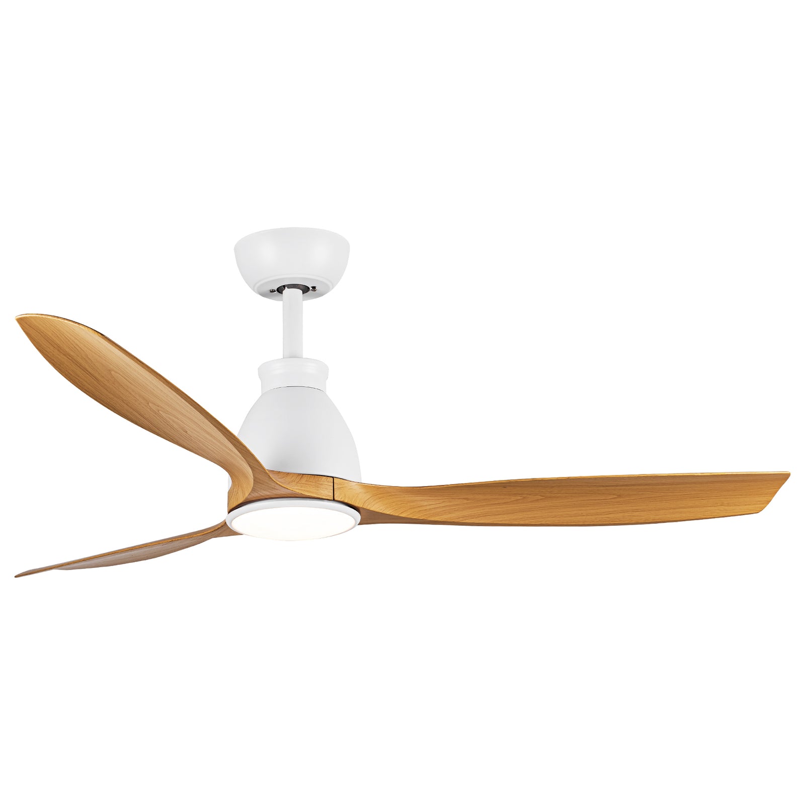 Nøordka Ceiling Fan Fixture Default 52" Modern Sleek White Ceiling Fan with Light