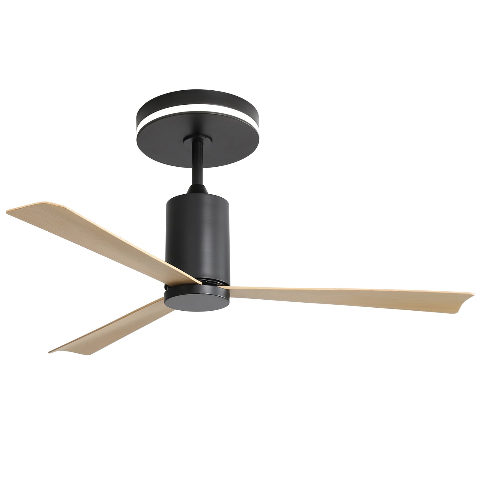 Nøordka Ceiling Fan Fixture Default 52" Nordic Inspired Black Ceiling Fan With Light