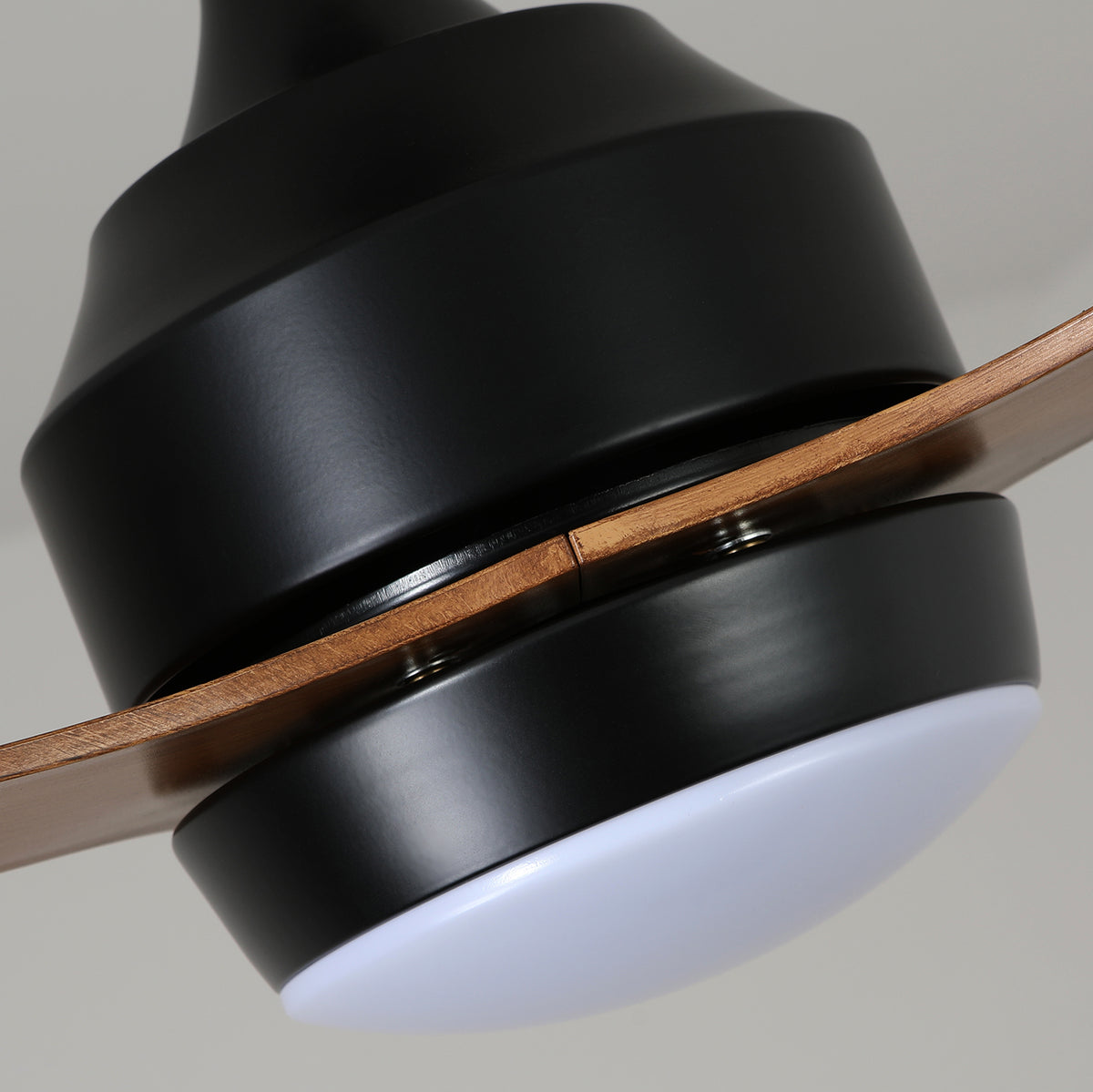 Nøordka Ceiling Fan Fixture Default 52" Nordic Inspired Matte Black Walnut Ceiling Fan