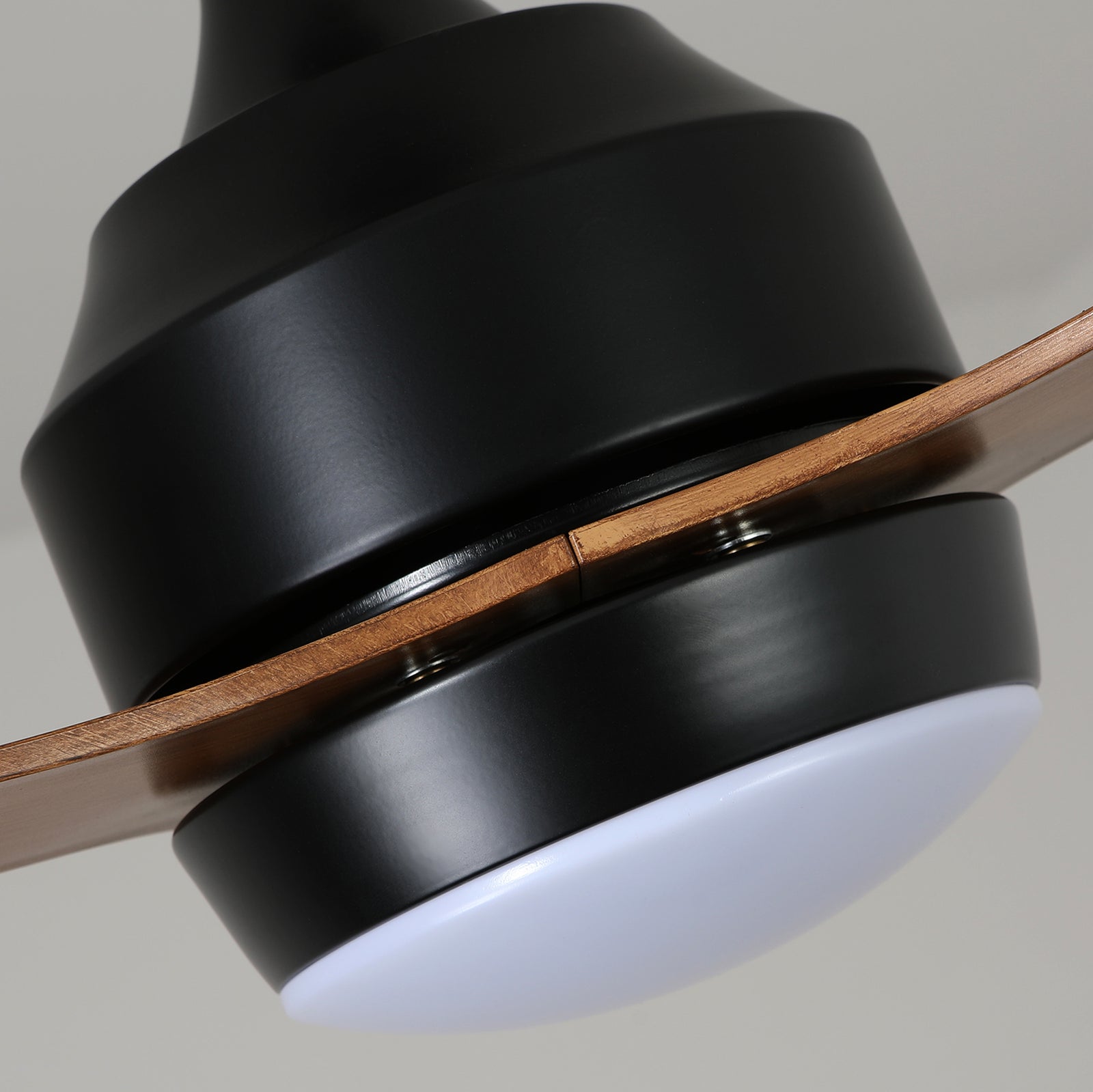 Nøordka Ceiling Fan Fixture Default 52" Nordic Inspired Matte Black Walnut Ceiling Fan