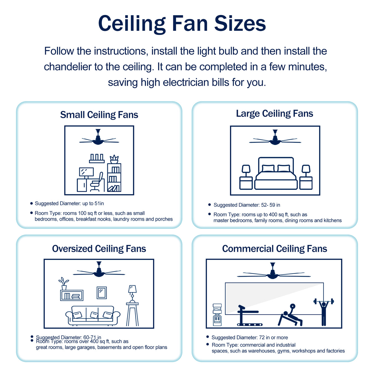 Nøordka Ceiling Fan Fixture Default 52" Nordic Inspired Matte Black Walnut Ceiling Fan