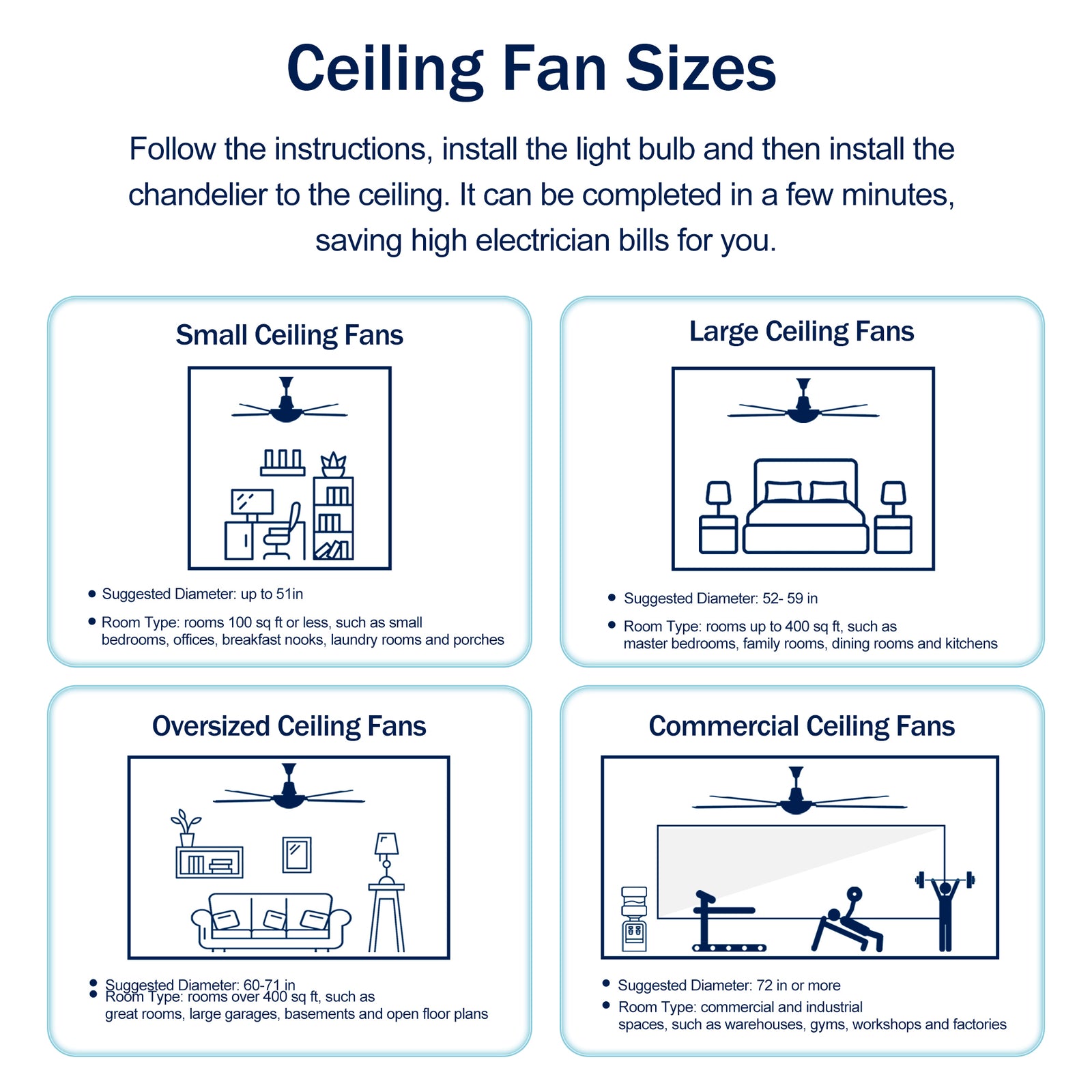Nøordka Ceiling Fan Fixture Default 52" Nordic Inspired Matte Black Walnut Ceiling Fan
