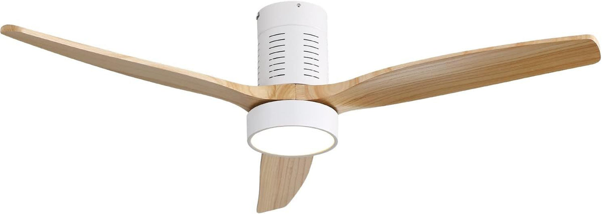 Nøordka Ceiling Fan Fixture Default 52" Nordic Inspired White Ceiling Fan With Light
