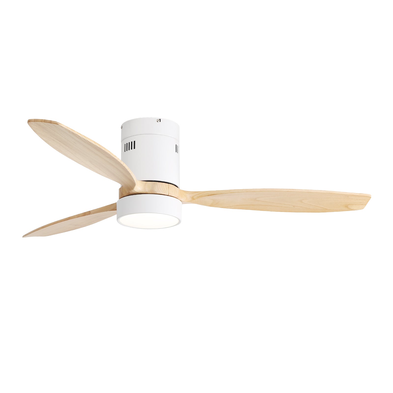 Nøordka Ceiling Fan Fixture Default 52" Nordic Inspired White Ceiling Fan With Light