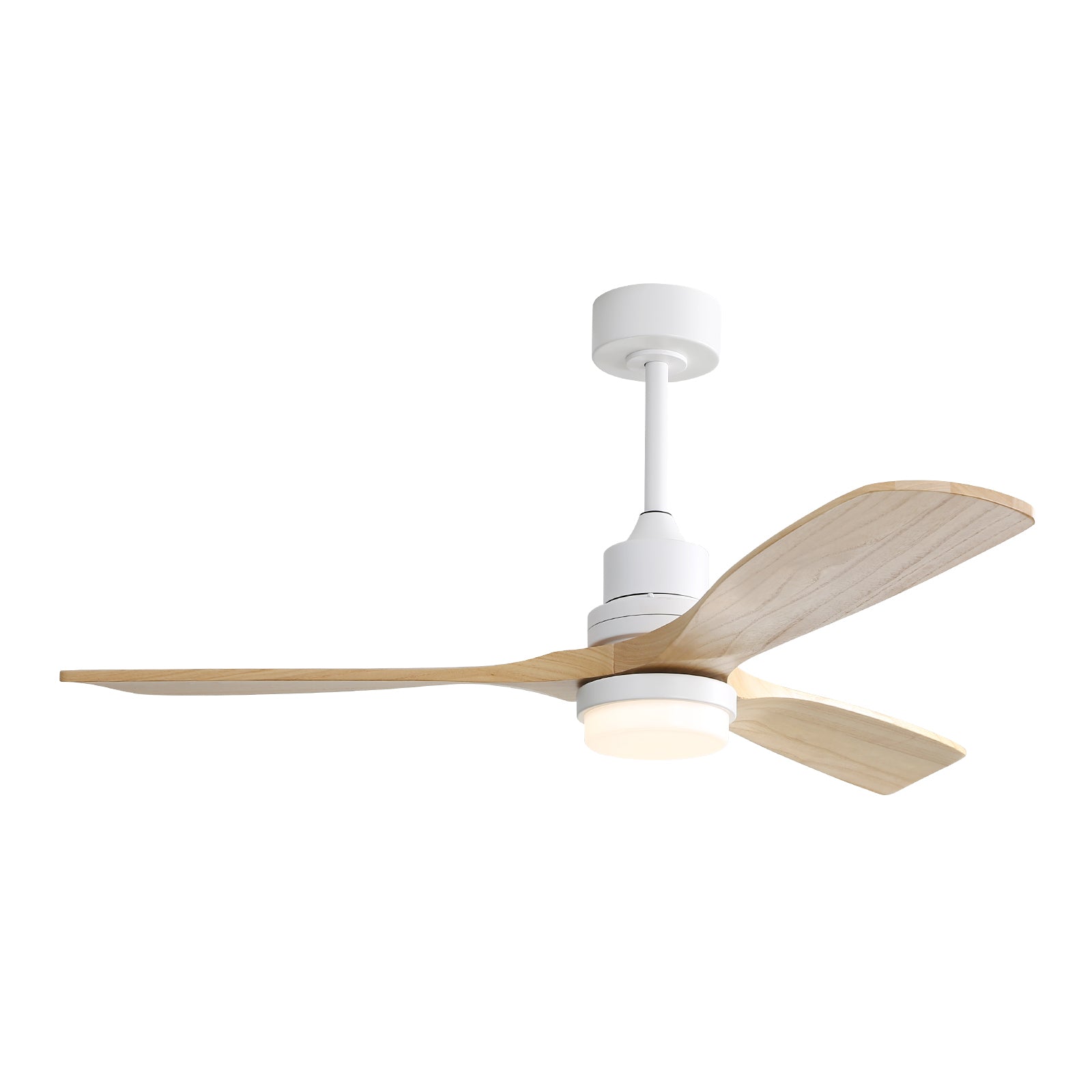 Nøordka Ceiling Fan Fixture Default 52" Nordic Inspired White Ceiling Fan With Light