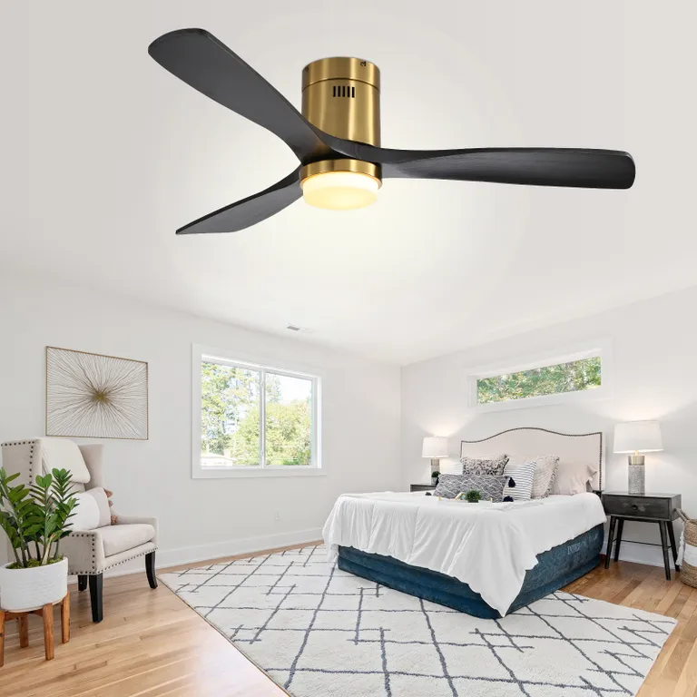Nøordka Ceiling Fan Fixture Default 52" Quiet Performance Gold Ceiling Fan with Remote