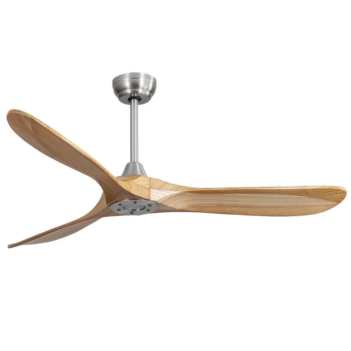 Nøordka Ceiling Fan Fixture Default 60" Nordic Inspired Brushed Nickel Ceiling Fan Remote