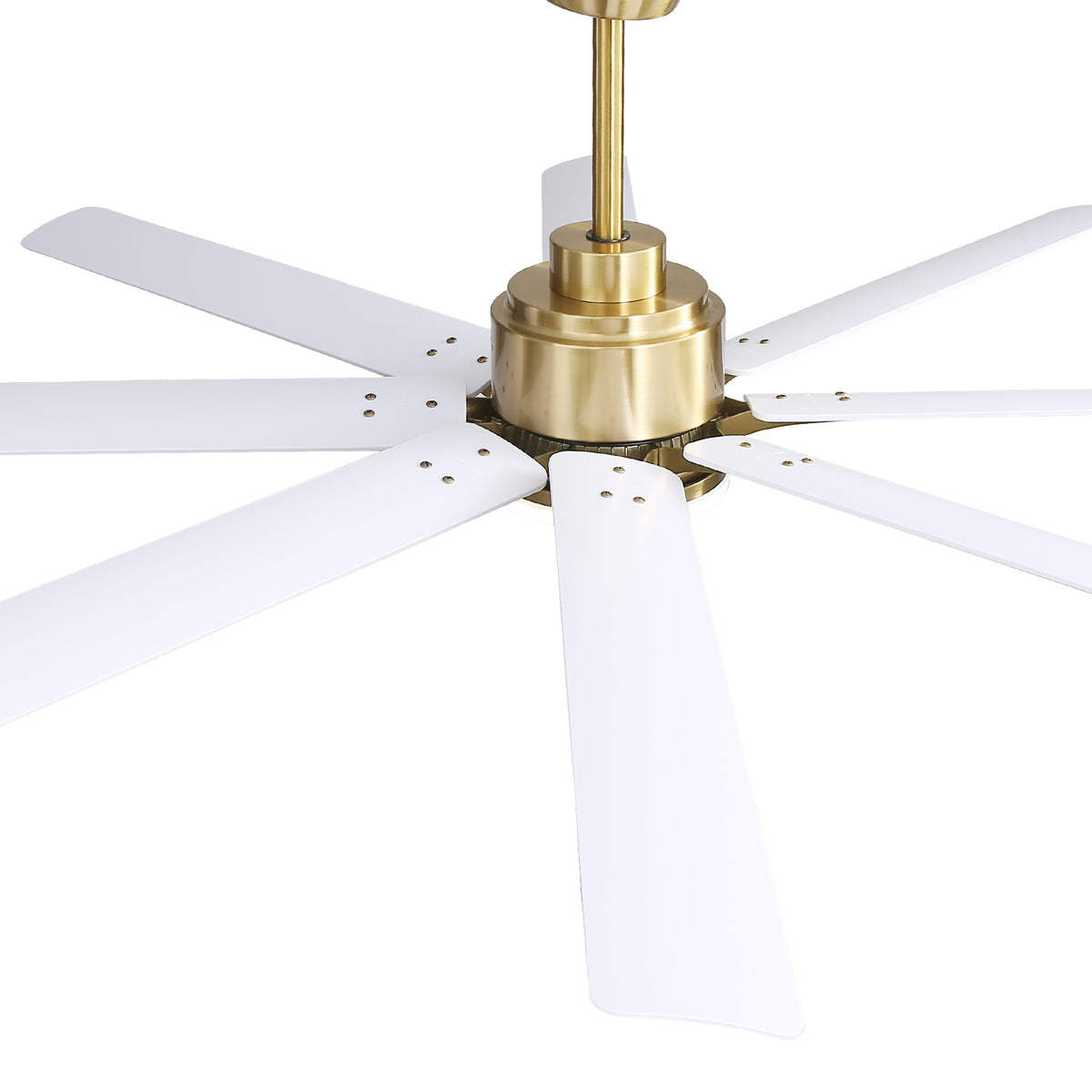 Nøordka Ceiling Fan Fixture Default 66" Modern Sleek Gold Ceiling Fan With Dimmable Light