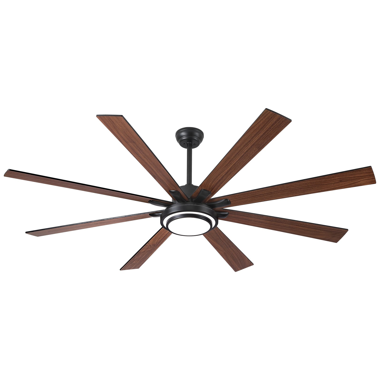 Nøordka Ceiling Fan Fixture Default 72" Modern Sleek Matte Black Ceiling Fan with Remote
