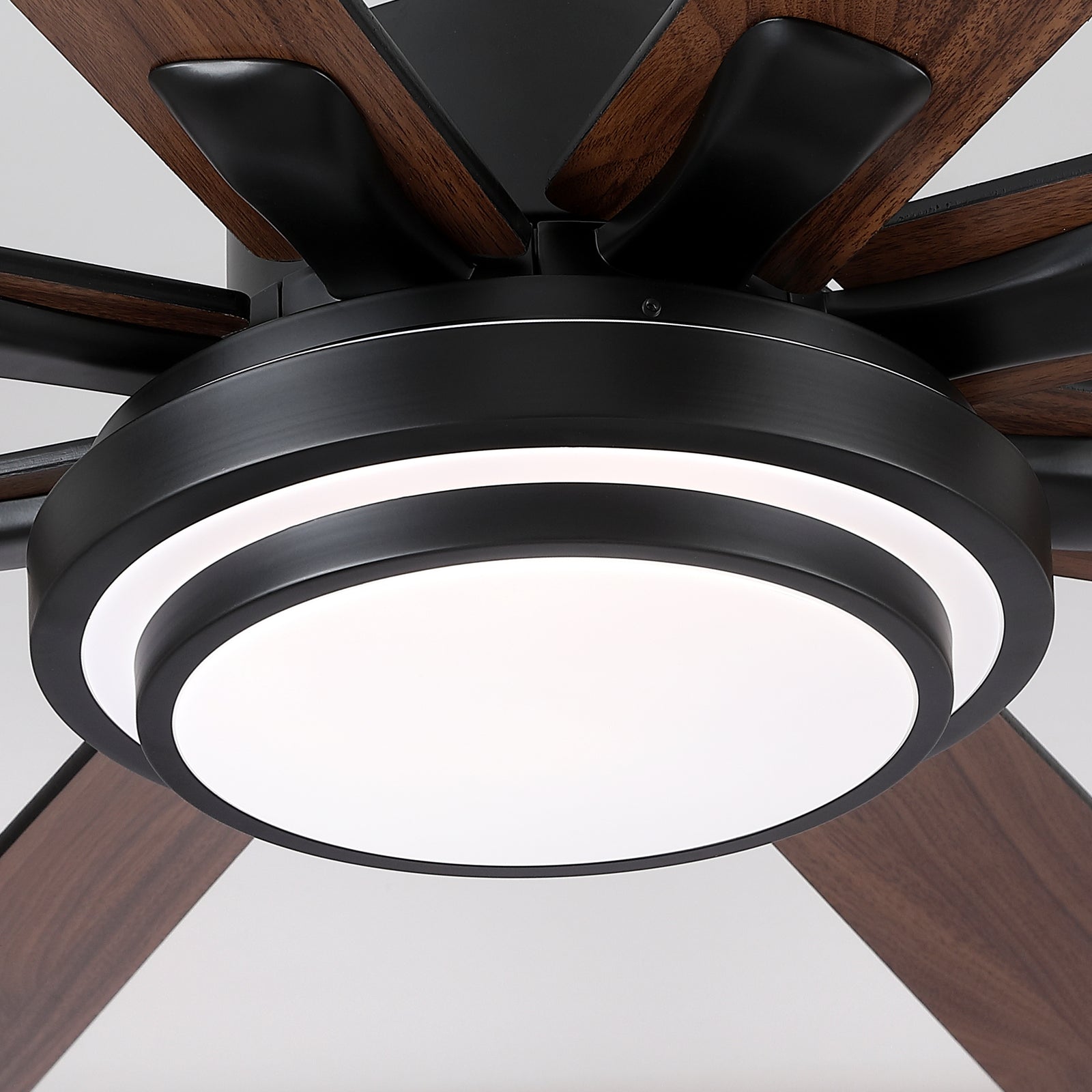 Nøordka Ceiling Fan Fixture Default 72" Modern Sleek Matte Black Ceiling Fan with Remote