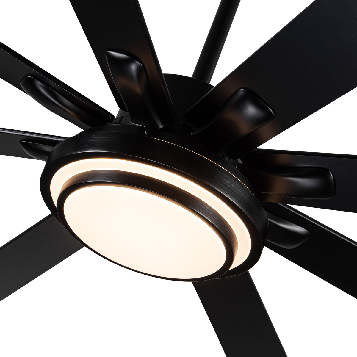 Nøordka Ceiling Fan Fixture Default 72" Modern Sleek Matte Black Ceiling Fan with Remote