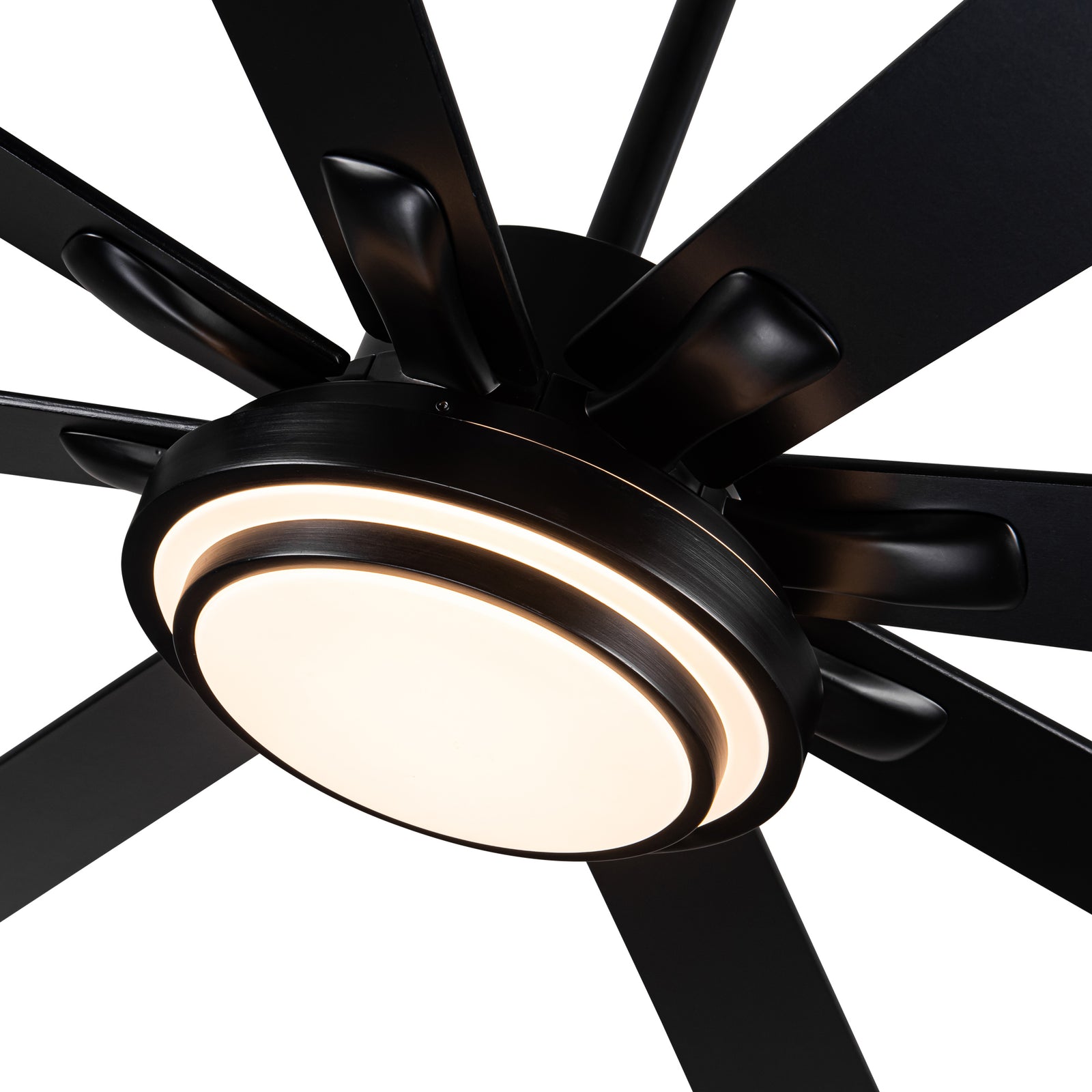 Nøordka Ceiling Fan Fixture Default 72" Modern Sleek Matte Black Ceiling Fan with Remote