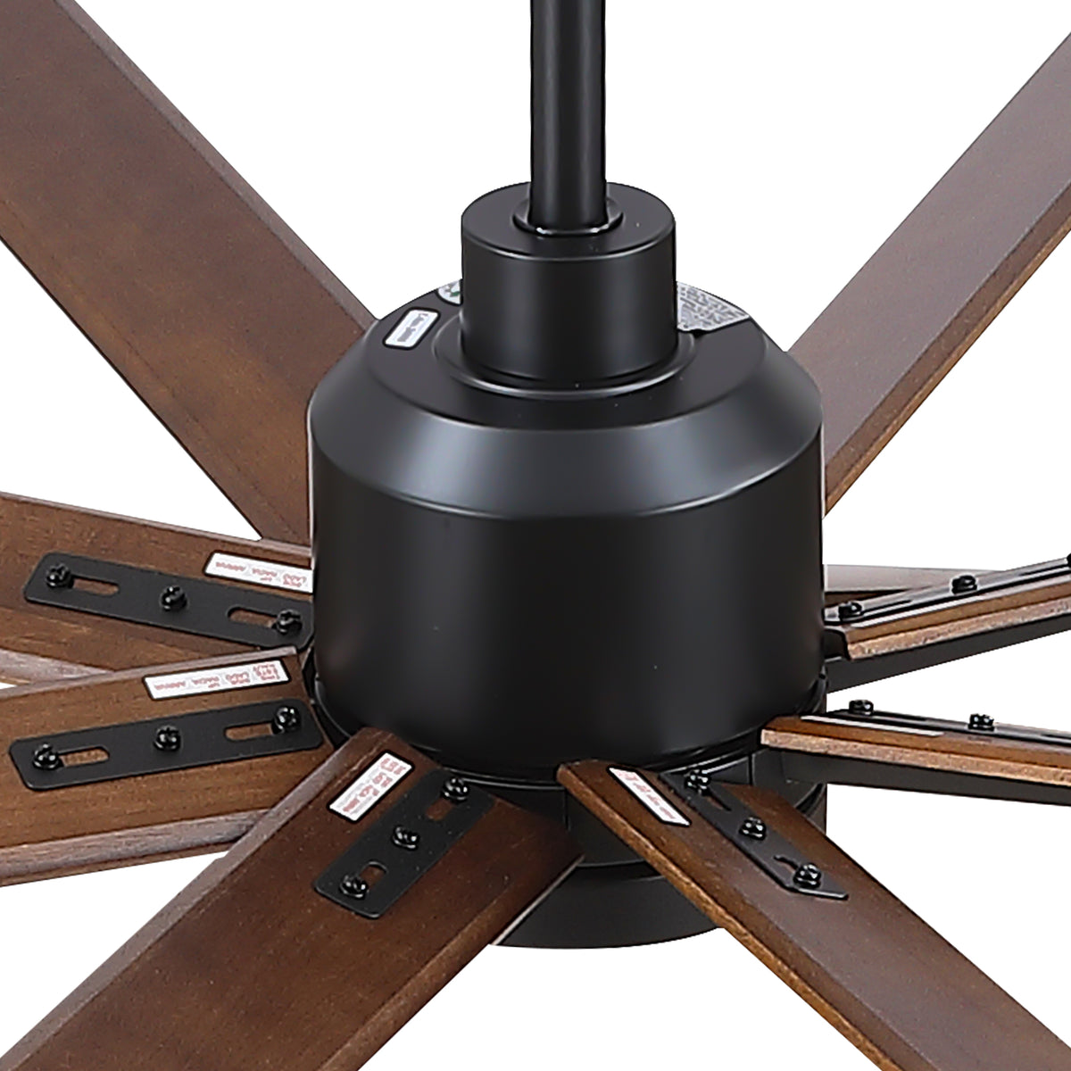 Nøordka Ceiling Fan Fixture Default 84" Modern Sleek Black Ceiling Fan With Light