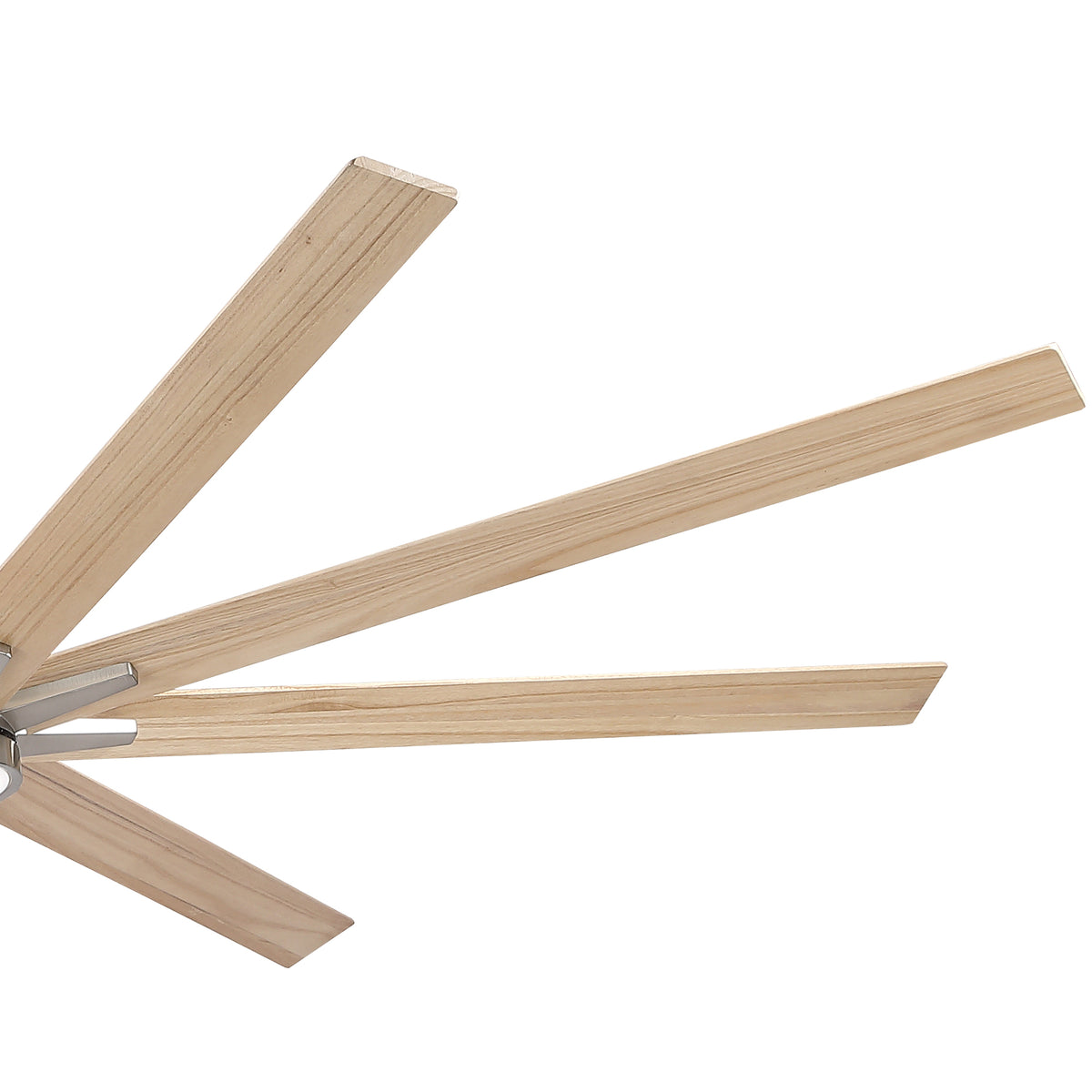 Nøordka Ceiling Fan Fixture Default 84" Modern Sleek Brushed Nickel Ceiling Fan With Light