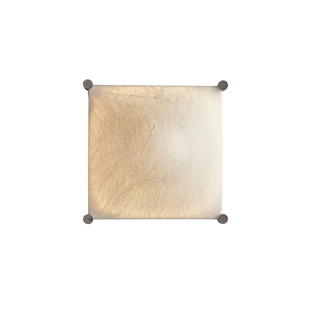 Nøordka Light Bespoke Wall Light Fixture ∅ 21.7″ x H 21.7″ / Chrome &amp; White / Warm Light Textured Silk Shade Contemporary Wall Light