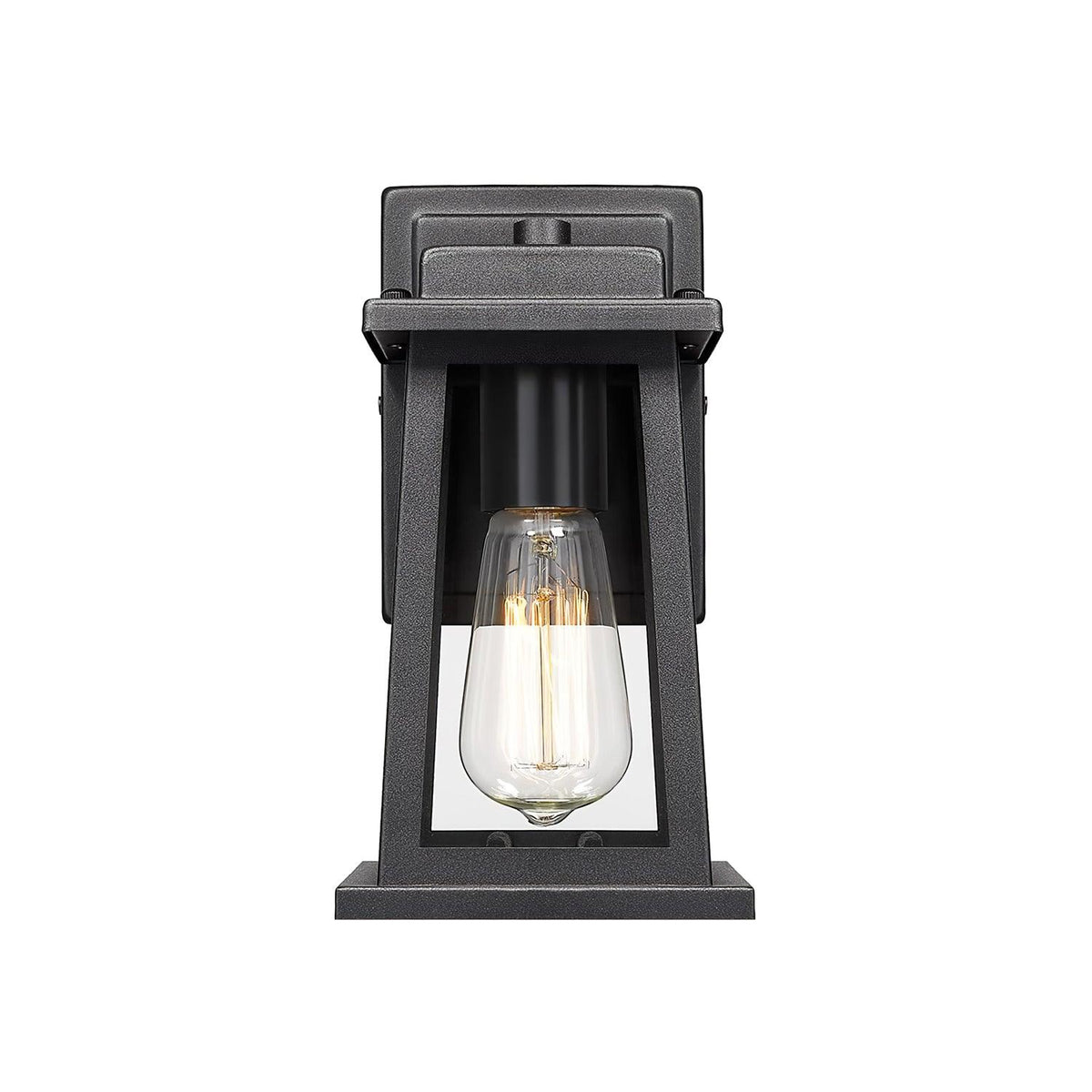 Nøordka Light Bespoke Wall Light Fixture ∅ 5.1″ x H 11″ / Dia 13cm x H 28cm / Black Lantern Timeless Classic Black Finish Wall Lamp