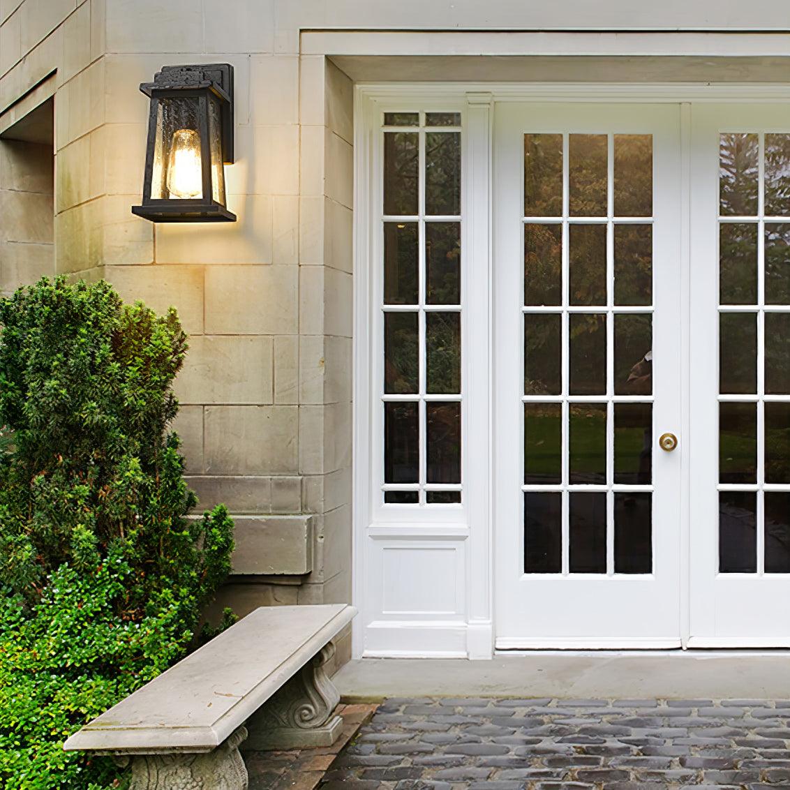 Nøordka Light Bespoke Wall Light Fixture ∅ 5.1″ x H 11″ / Dia 13cm x H 28cm / Black Lantern Timeless Classic Black Finish Wall Lamp