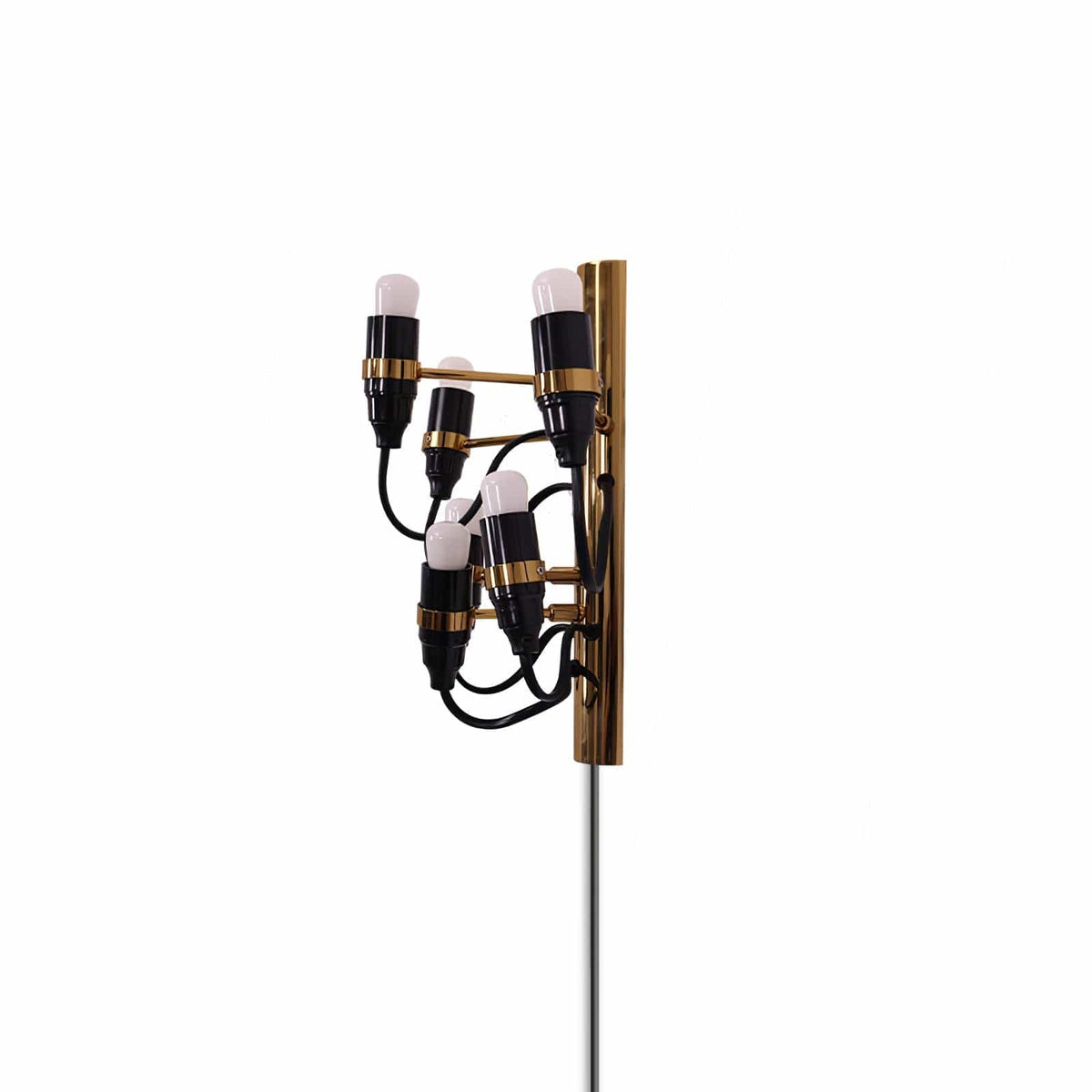 Nøordka Light Bespoke Wall Light Fixture 6 Heads ∅ 10.6″ x H 9.4″ / Gold / US Plug Mirror Polished Steel Contemporary Wall Lamp