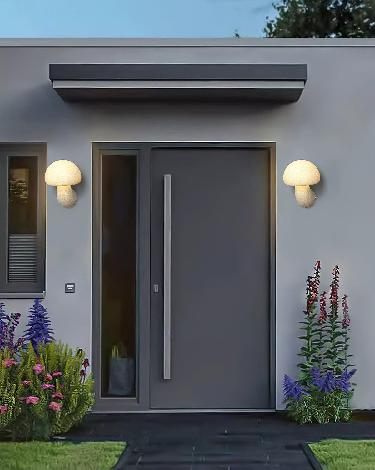 Nøordka Light Bespoke Wall Light Fixture ∅ 7.9″ x H 7.9″ / Dia 20cm x H 20cm / White Mushroom Shaped Contemporary Wall Sconce