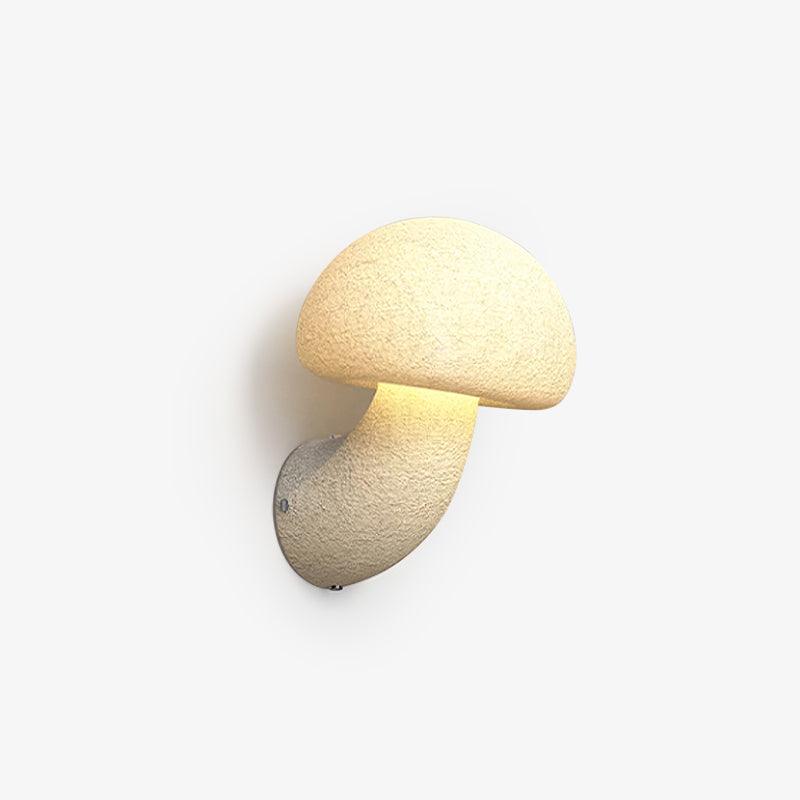 Nøordka Light Bespoke Wall Light Fixture ∅ 7.9″ x H 7.9″ / Dia 20cm x H 20cm / White Mushroom Shaped Contemporary Wall Sconce