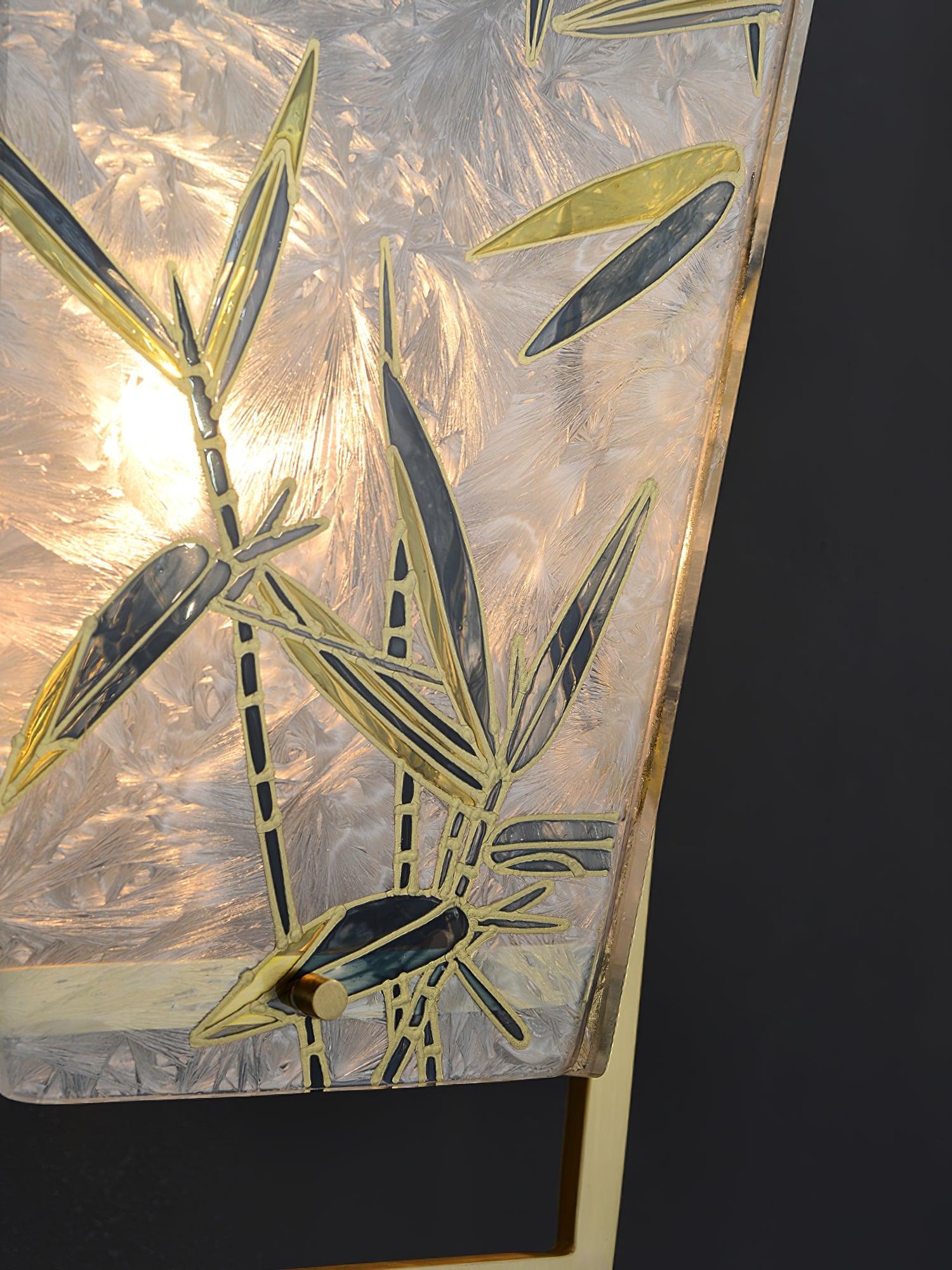 Nøordka Light Bespoke Wall Light Fixture Φ 8.9″ x H 20.2″ / Dia 22.5cm x H 51.5cm / Brass Enameled Glass Nordic Inspired Wall Sconce