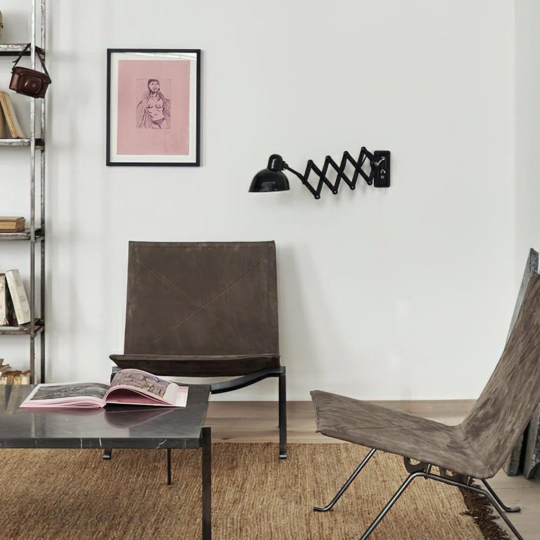Nøordka Light Bespoke Wall Light Fixture Adjustable Scissor Arm Contemporary Wall Lamp