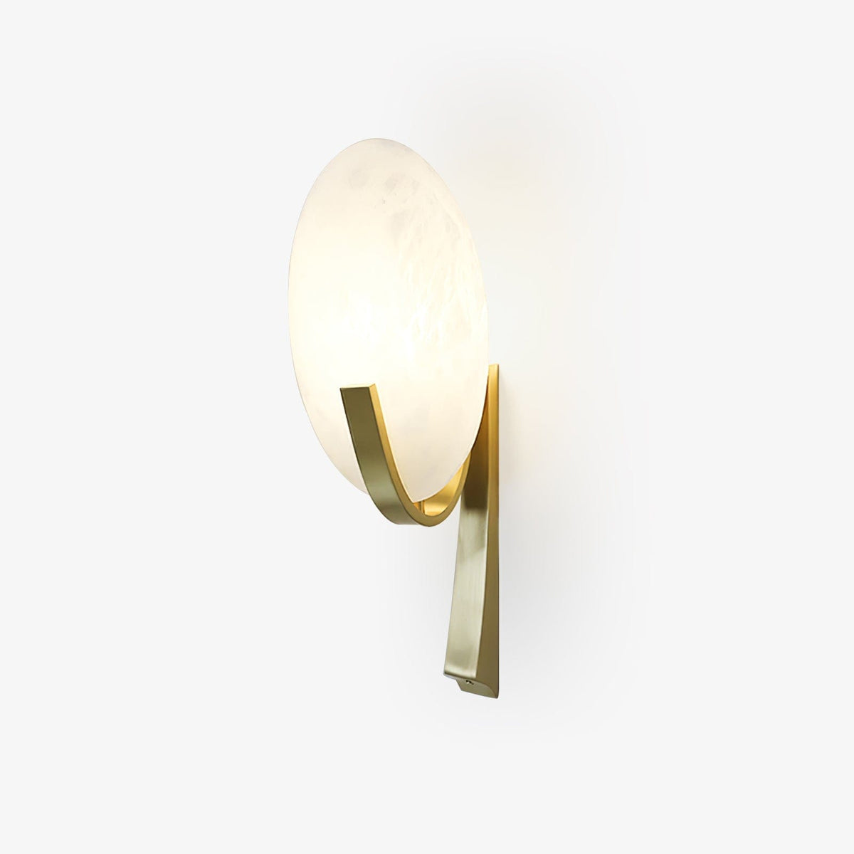 Nøordka Light Bespoke Wall Light Fixture Alabaster Antique Brass Finish Wall Sconce