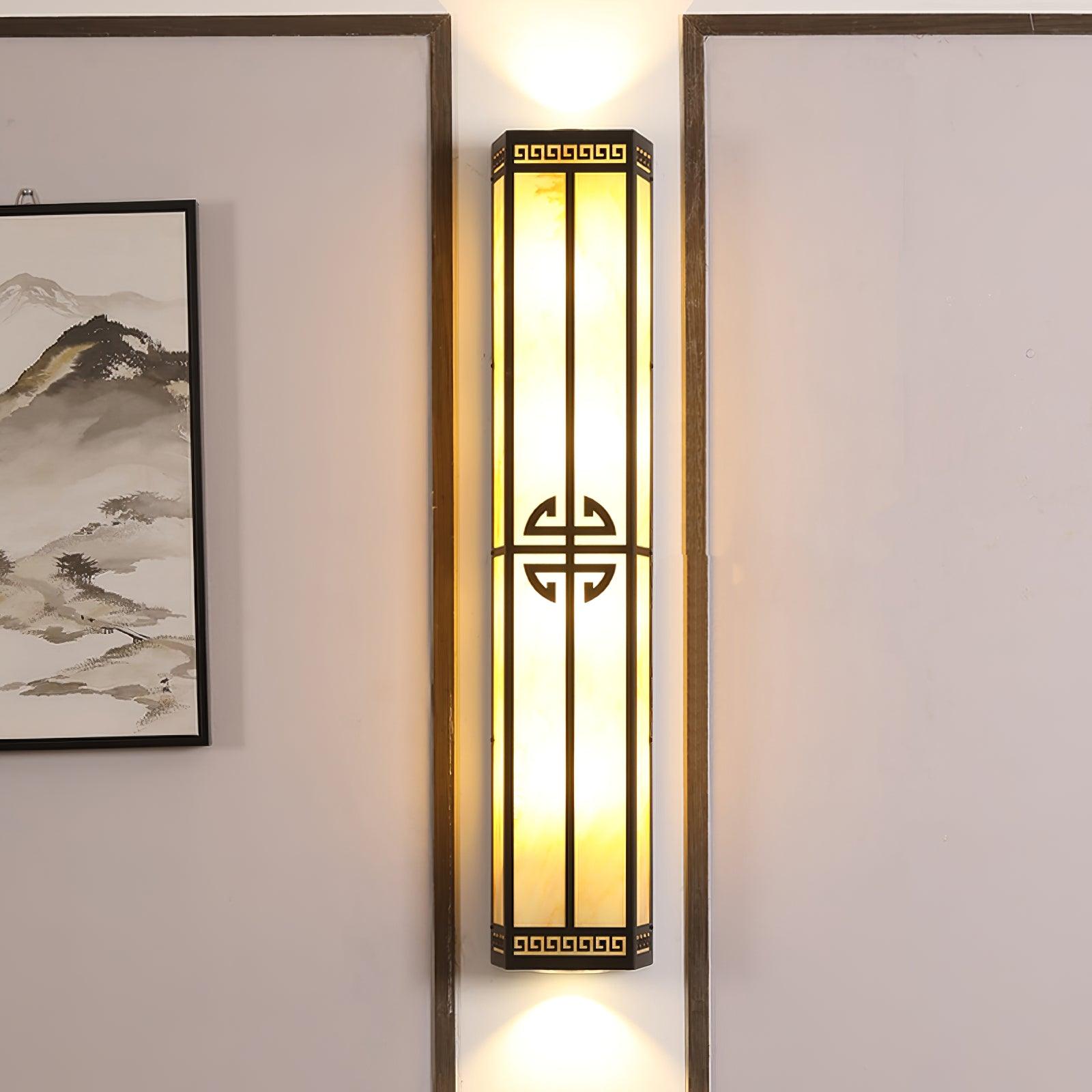 Nøordka Light Bespoke Wall Light Fixture Alabaster Contemporary Outdoor Wall Sconce