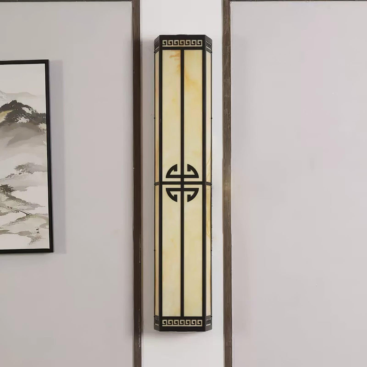 Nøordka Light Bespoke Wall Light Fixture Alabaster Contemporary Outdoor Wall Sconce