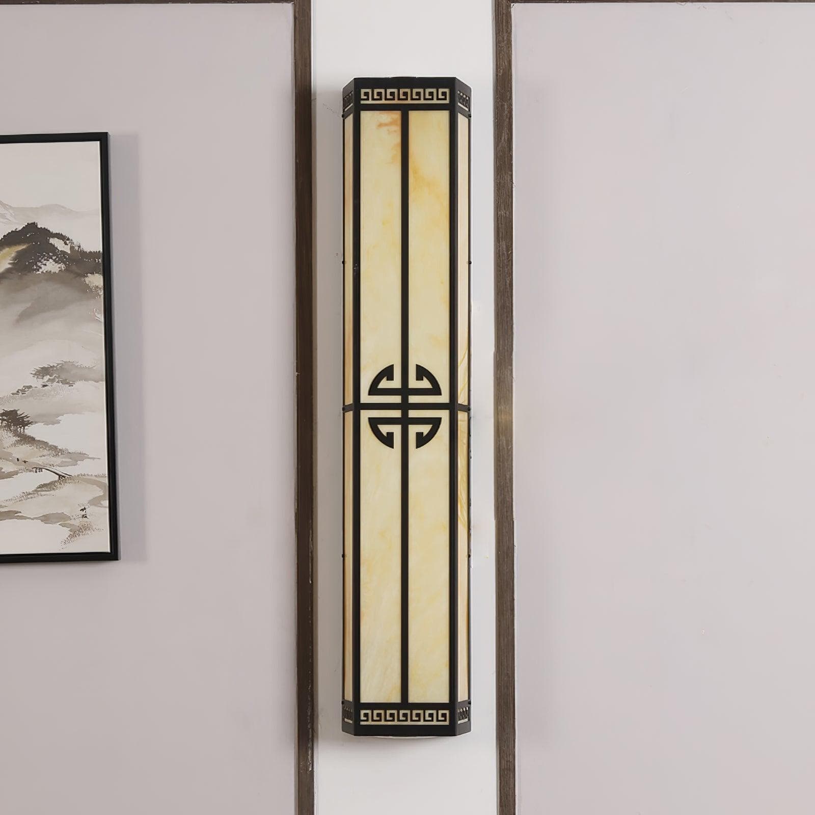 Nøordka Light Bespoke Wall Light Fixture Alabaster Contemporary Outdoor Wall Sconce