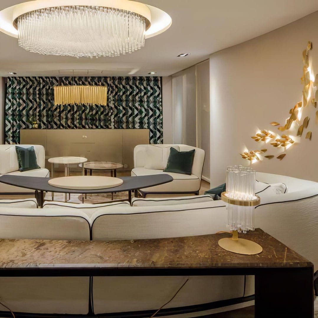 Nøordka Light Bespoke Wall Light Fixture Asymmetrical Metal Brass Finish Wall Lamp