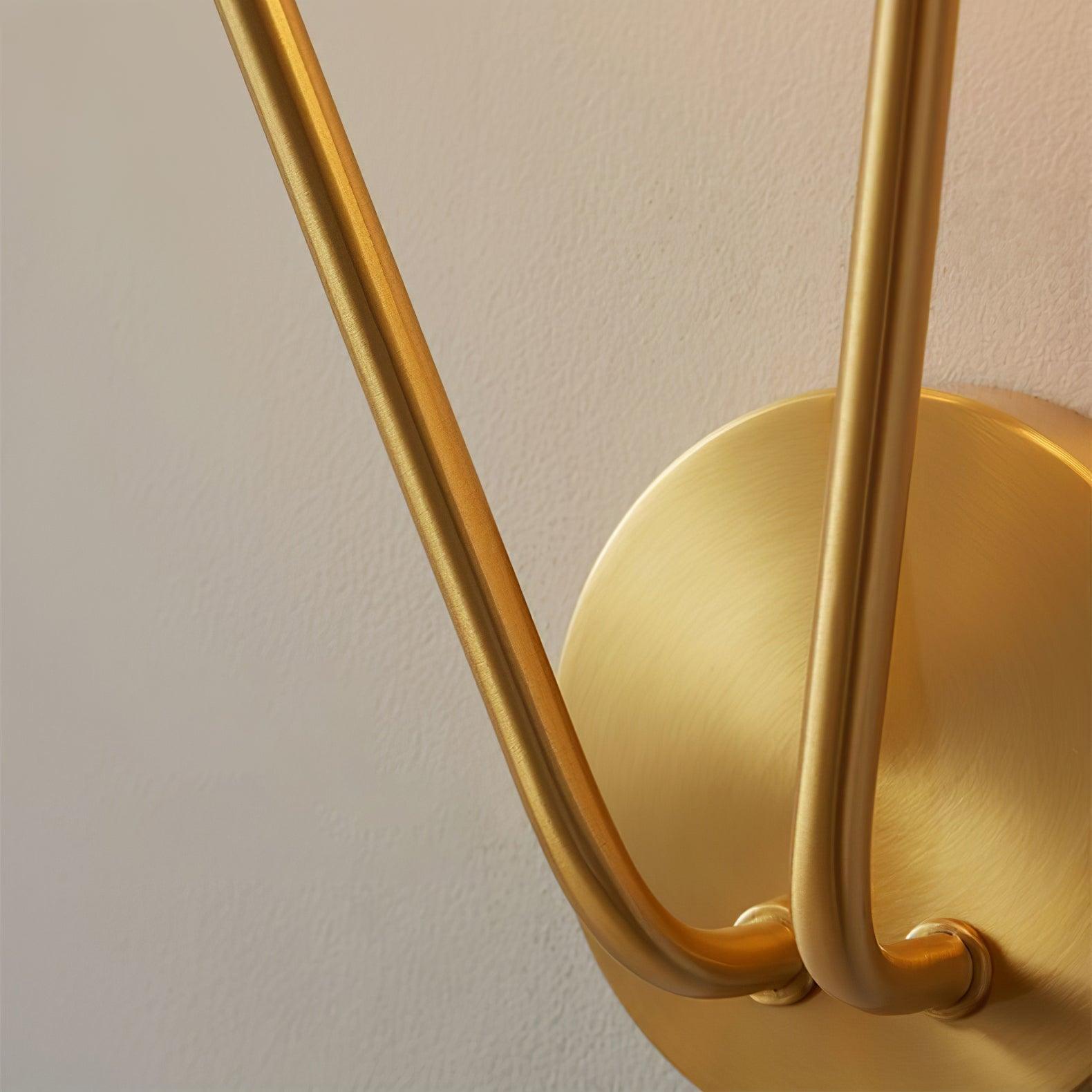 Nøordka Light Bespoke Wall Light Fixture Brass Crystal Branch Contemporary Wall Light