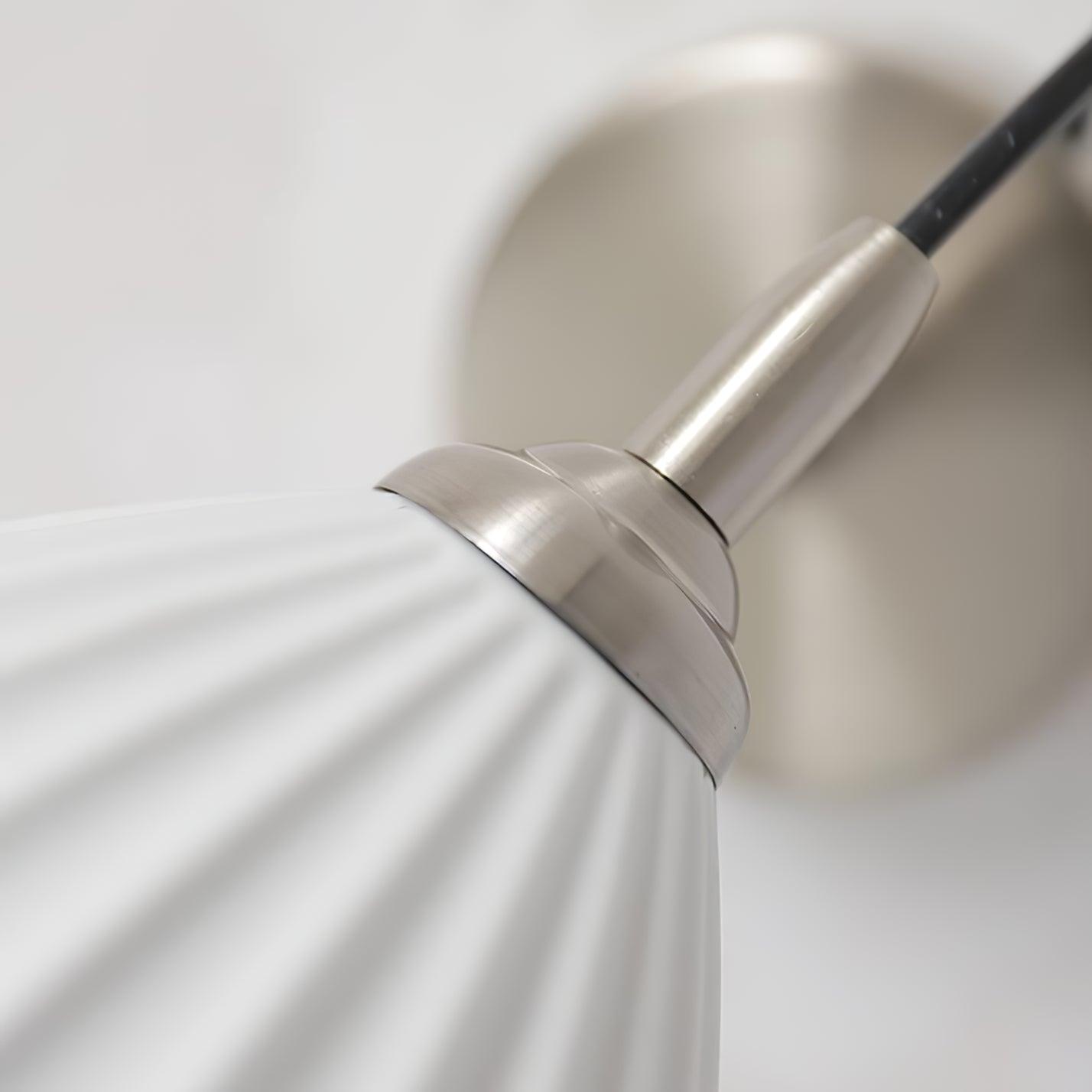 Nøordka Light Bespoke Wall Light Fixture Ceramic Ribbed Nordic Inspired Wall Light