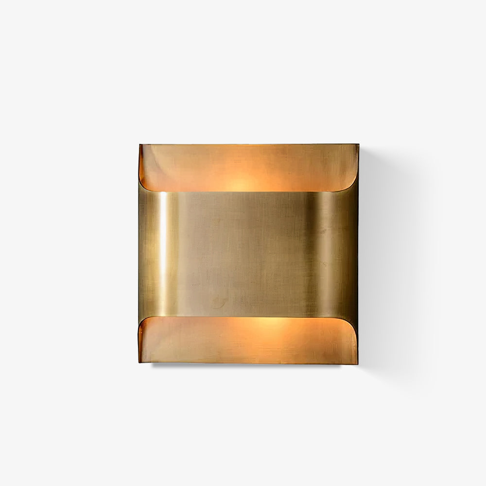 Nøordka Light Bespoke Wall Light Fixture Circular Brass Nordic Inspired Wall Sconce