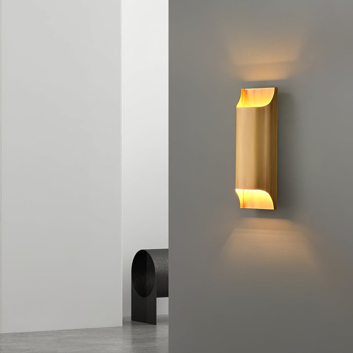 Nøordka Light Bespoke Wall Light Fixture Circular Brass Nordic Inspired Wall Sconce