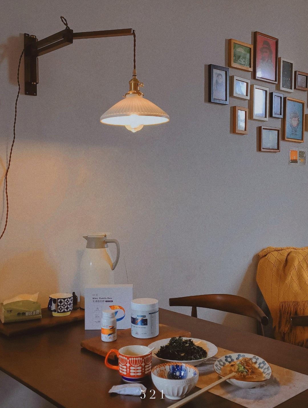 Nøordka Light Bespoke Wall Light Fixture Circular Walnut Nordic Inspired Wall Lamp